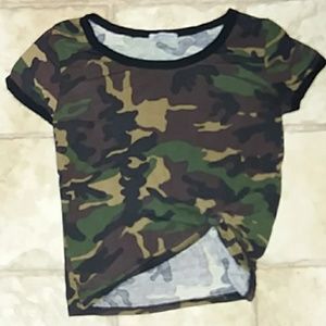 Charlotte Russe camo top